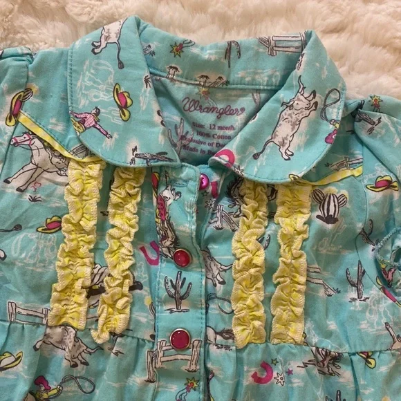 Wrangler Infant Cowgirl Dress 12 month - Picture 3 of 4